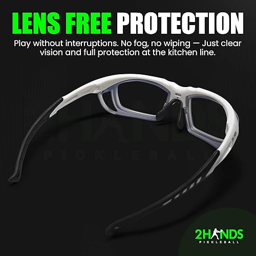 Miniatura 3 de Gafas de pickleball sin lentes  Lentes de pickleball sin lente  Ligeras, resistentes a los impactos, marco protector sin lentes para una visión