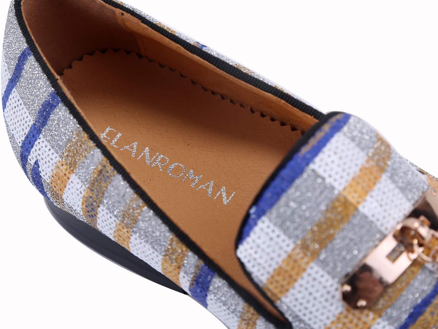 ELANROMAN Men's Loafers Tassel Luxury Penny Slip-On Leather Party Shoes - Image 5