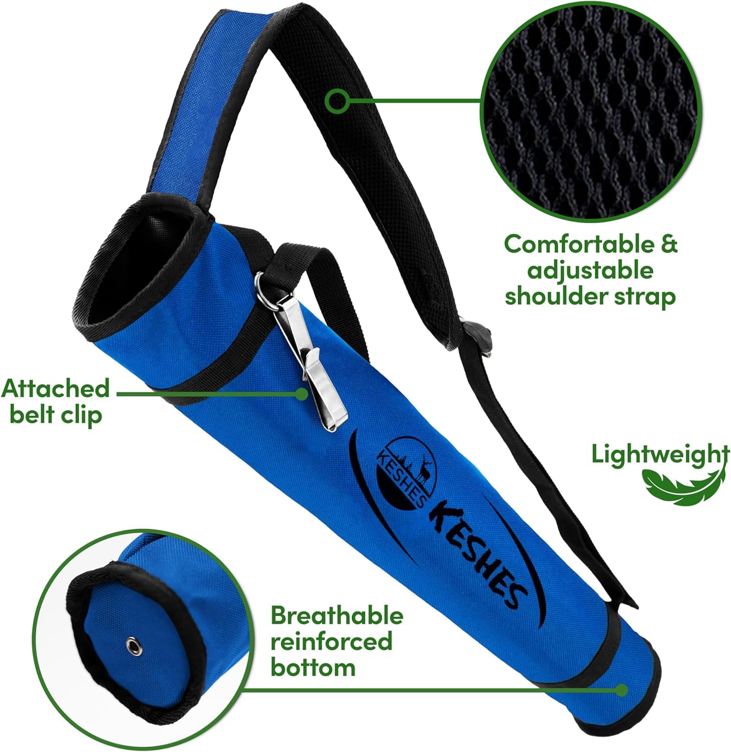 Soporte para carcaj de Flecha, Ajustable para Flechas, para Caza de Arco y práctica de Objetivos; jóvenes y Adultos