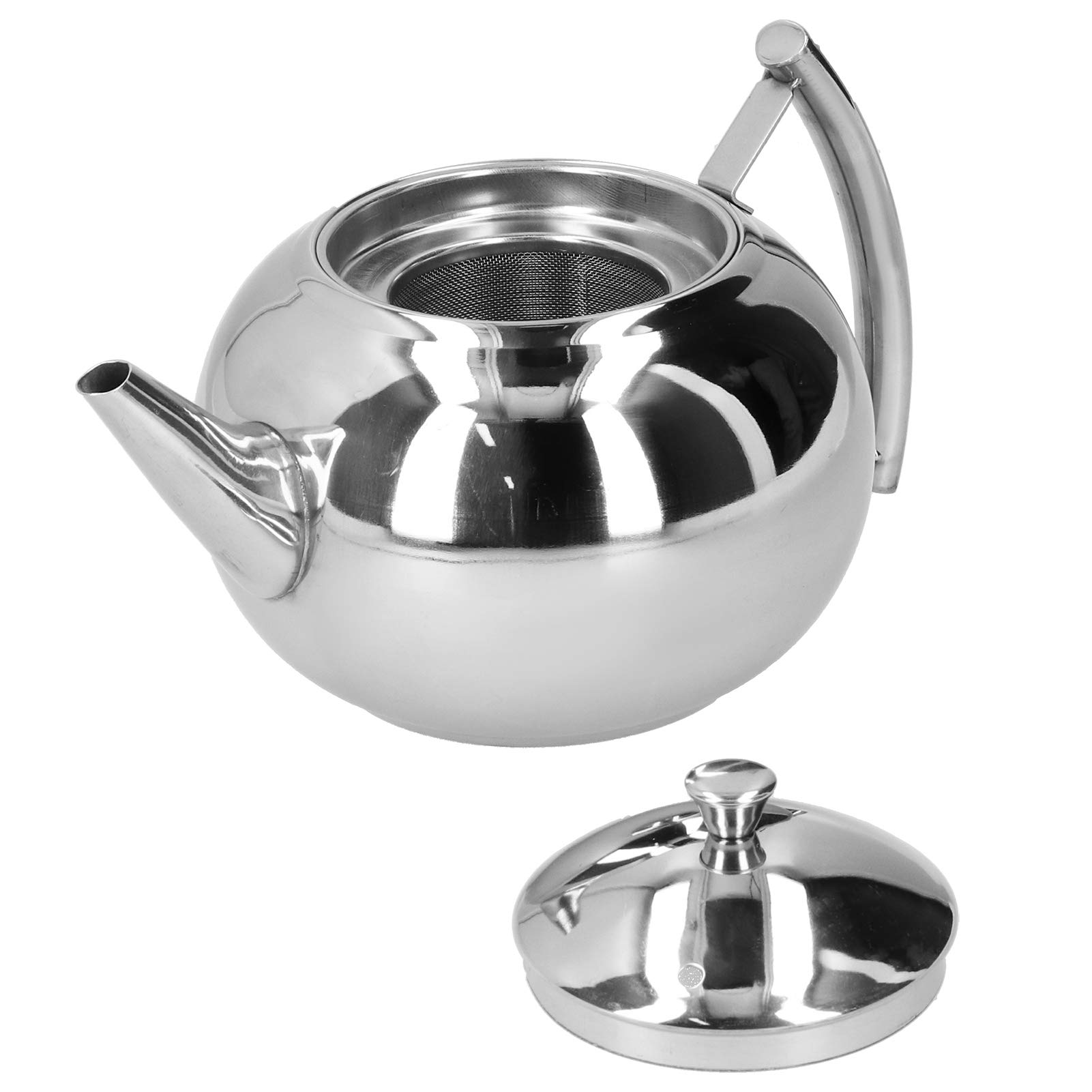 Bouilloire à Thé 1,5L En Acier Inoxydable Classique Avec Poignée Amovible - Or