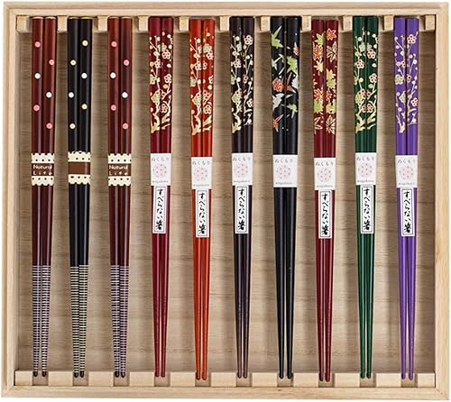 BBAUER palillos desechables de sable de luz palillos antideslizantes para el hogar, palillos de flor de cerezo japonés (color B, tamaño 8.9 in)