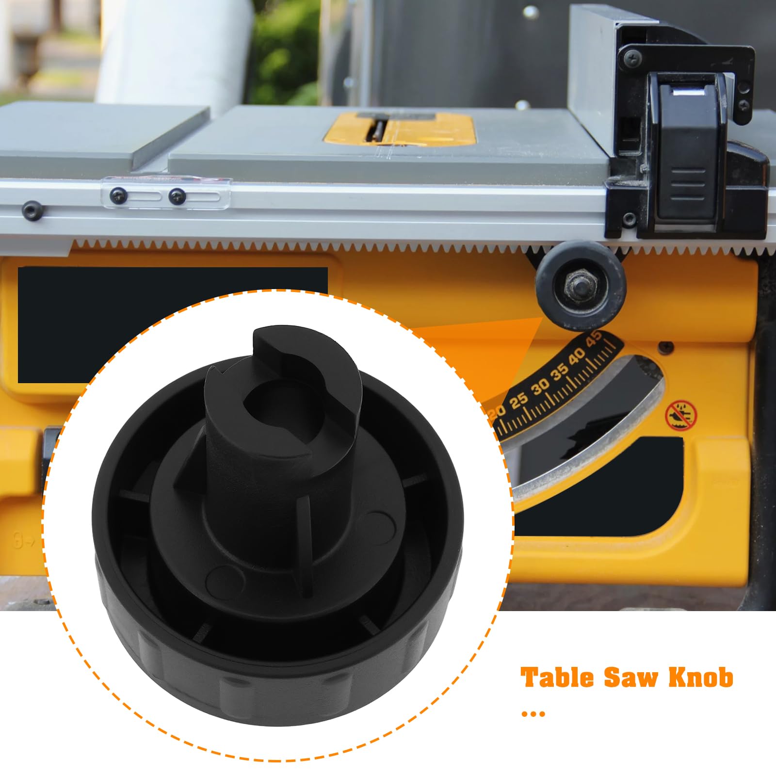LT Easiyl Table Saw Knob Replacement Part 5140032-28 Compatible with DeWalt DW745 Type 1 Compatible with DW745 Type 2 - Image 3