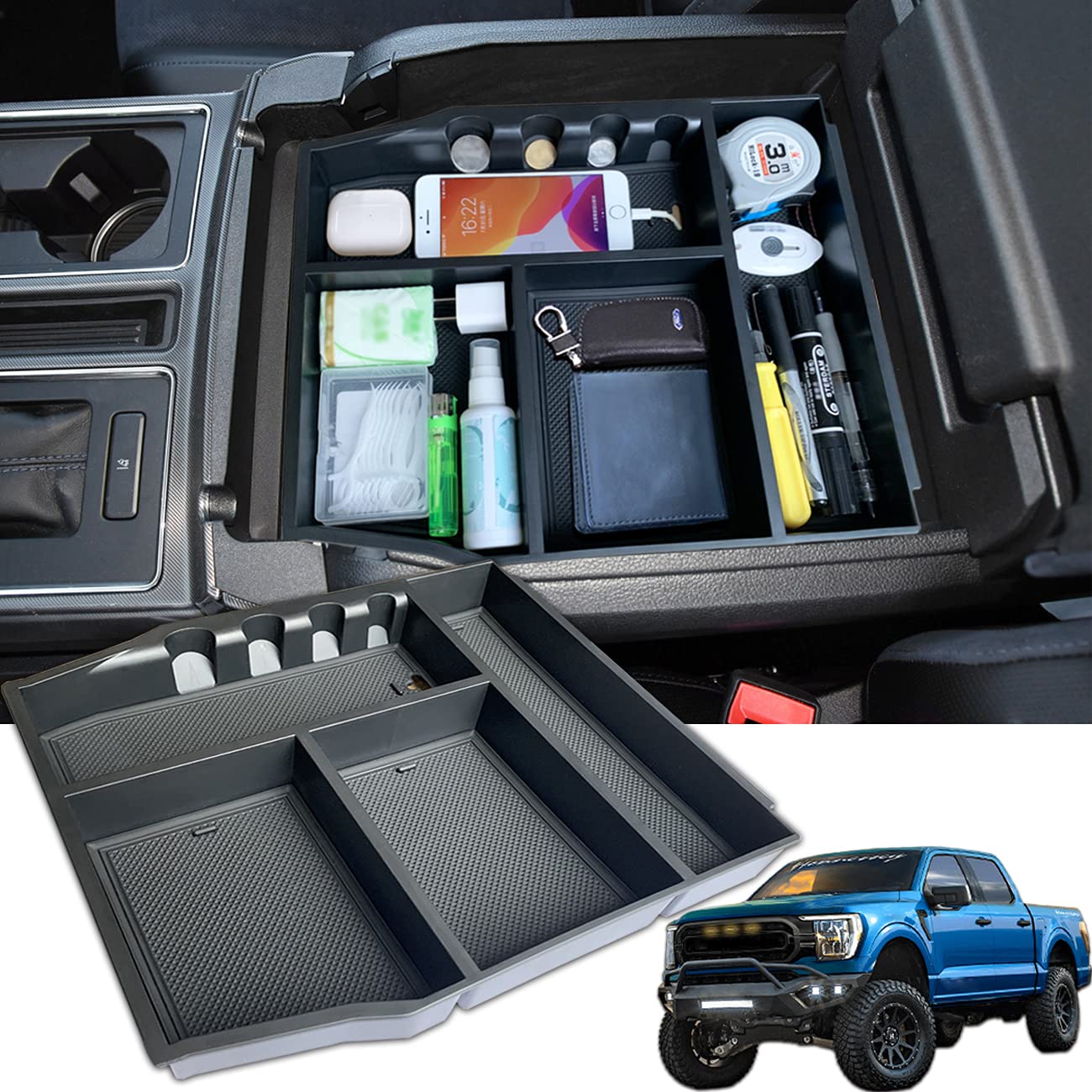 Buy ANMOSVO for Ford F150 Accessories 2021 2022 Center Console