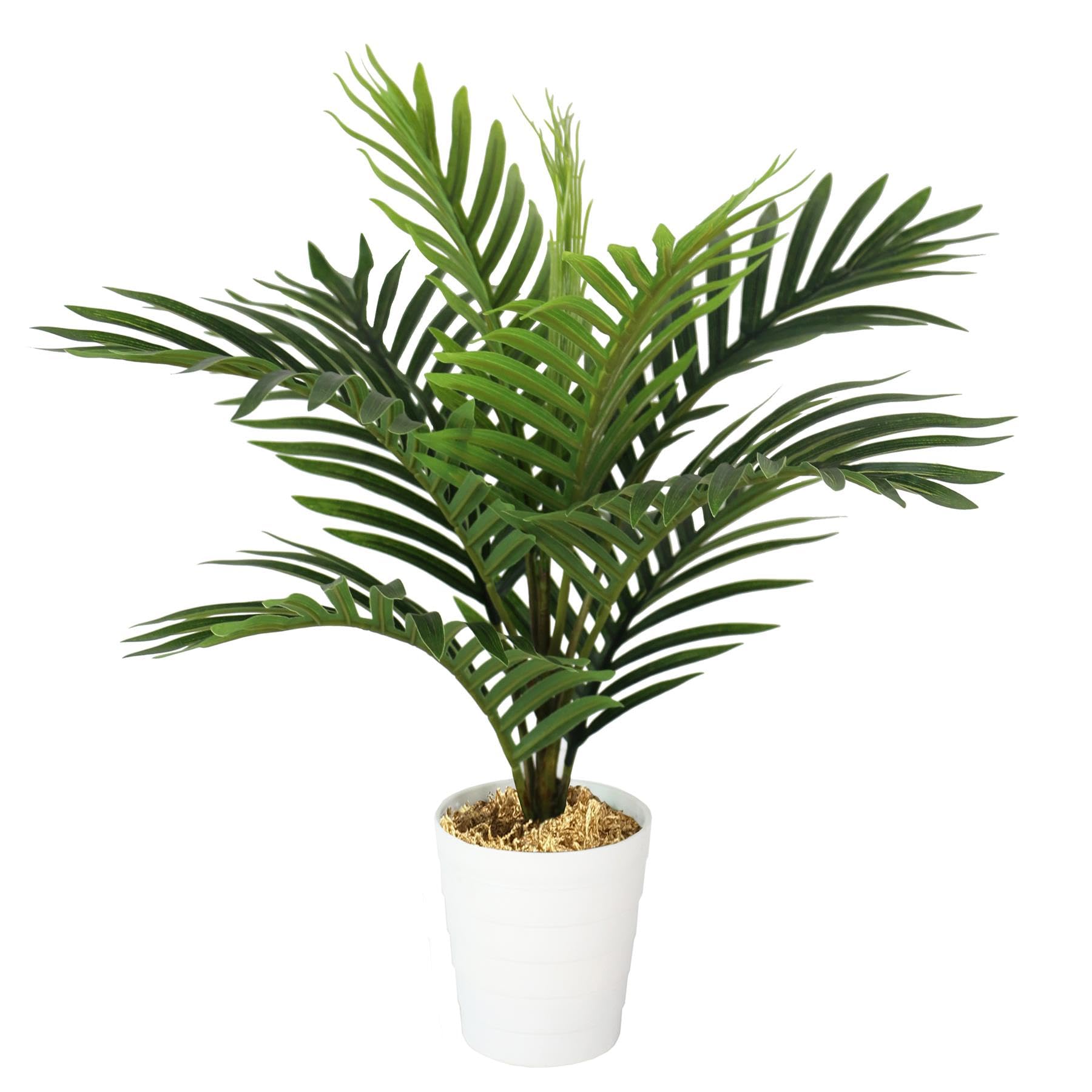 Leaf Realistic Artificial Potted Foliage Plants, 50cm Mini Palm