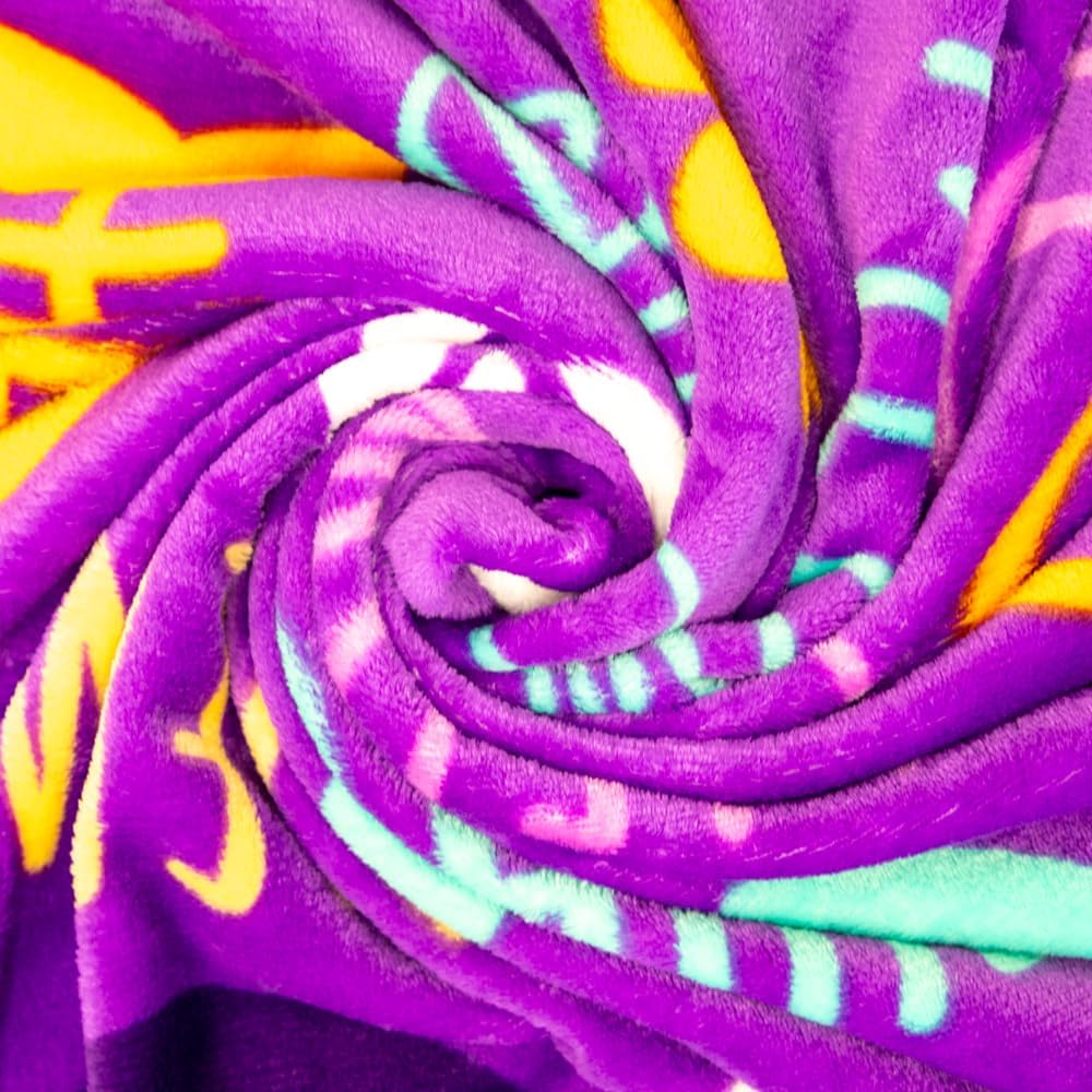 Kitty Paws (Purple) Super Plush Blanket - 50x60 Soft Throw Blanket - Perfect for Cuddle Season for Bedroom, Living Room, All Seasons, Holidays, Kids, Babies, Adults & Decor, Cat Blanket - Image 5