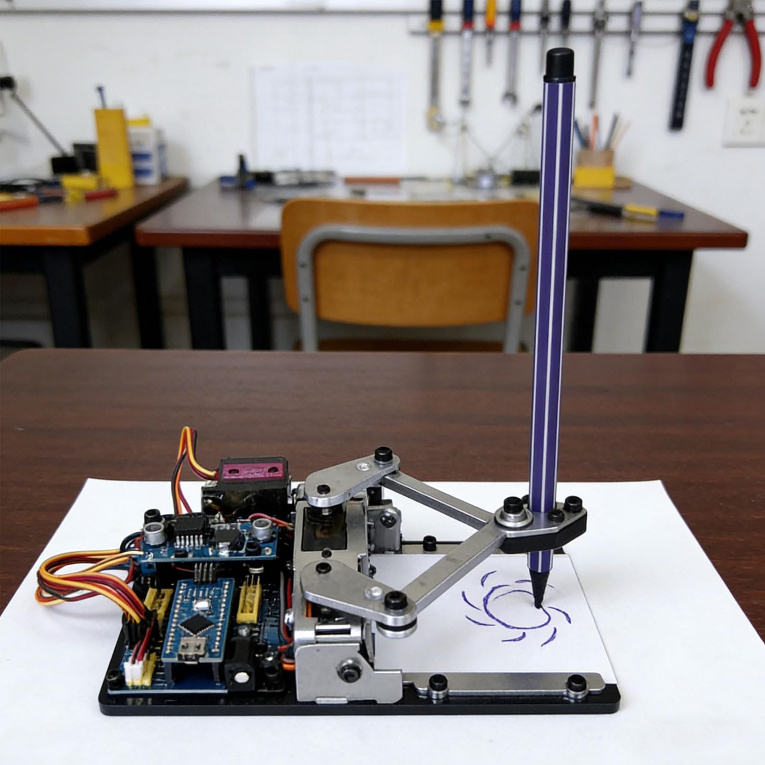 Robot do pisania plotera długopisowego, inteligentny zestaw do rysowania, sterowanie aplikacją, towarzysz programowania Open Source do kreatywnych zajęć malarskich i nauki uczniów