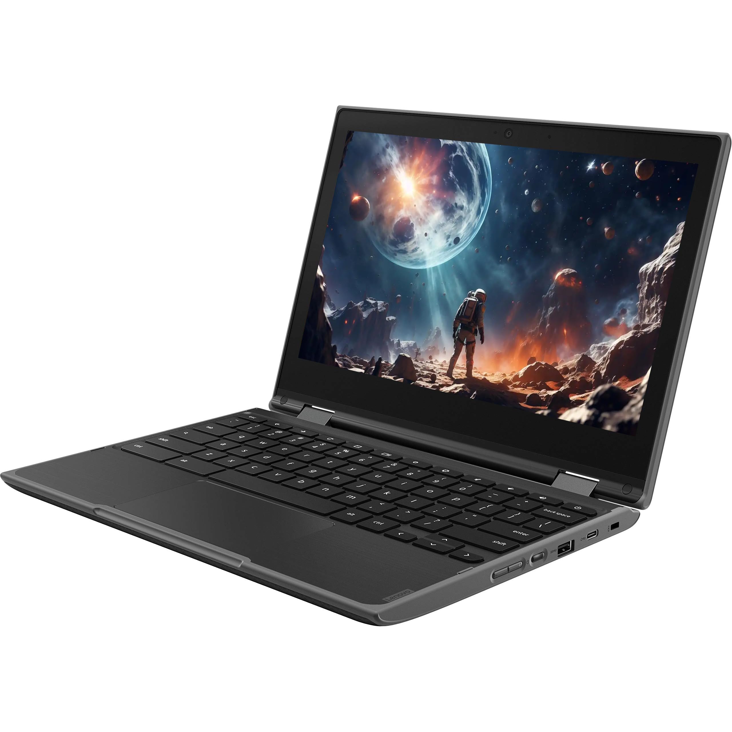 Lenovo Chromebook 300e Ordinateur Portable Tactile 2 en 1 11,6" Intel Celeron N4020 4 Go RAM SSD 32 Go Chrome OS Reconditionné