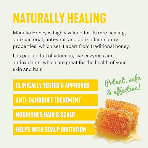 Miniatura 3 de One Tree Hill Manuka 2n1 Champú acondicionador | Mezcla de miel de manuka y aceites esenciales | 9 onzas líquidas