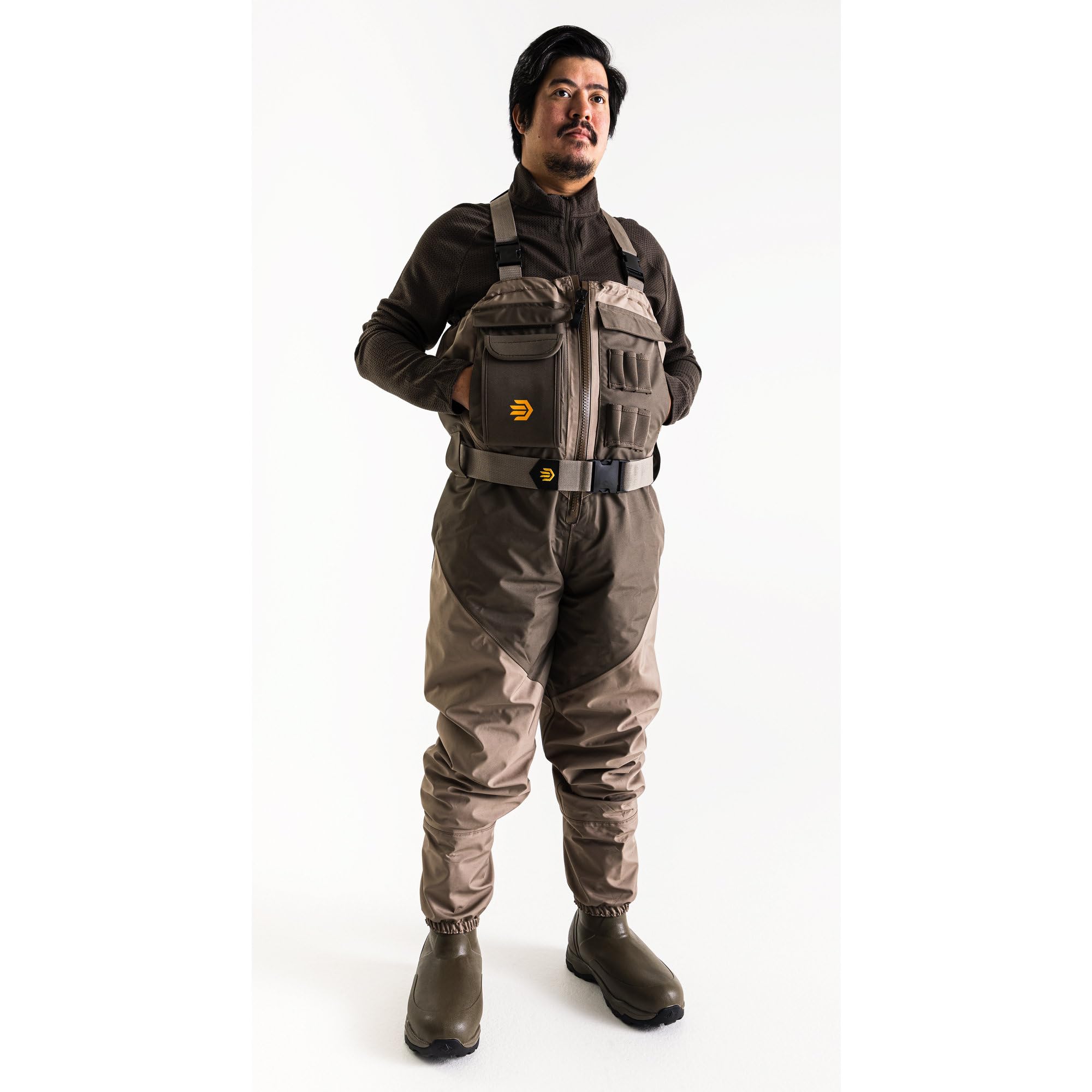 LaCrosse Men's 725366 Alpha Agility Select Waders 1600G, Brown - 9 M