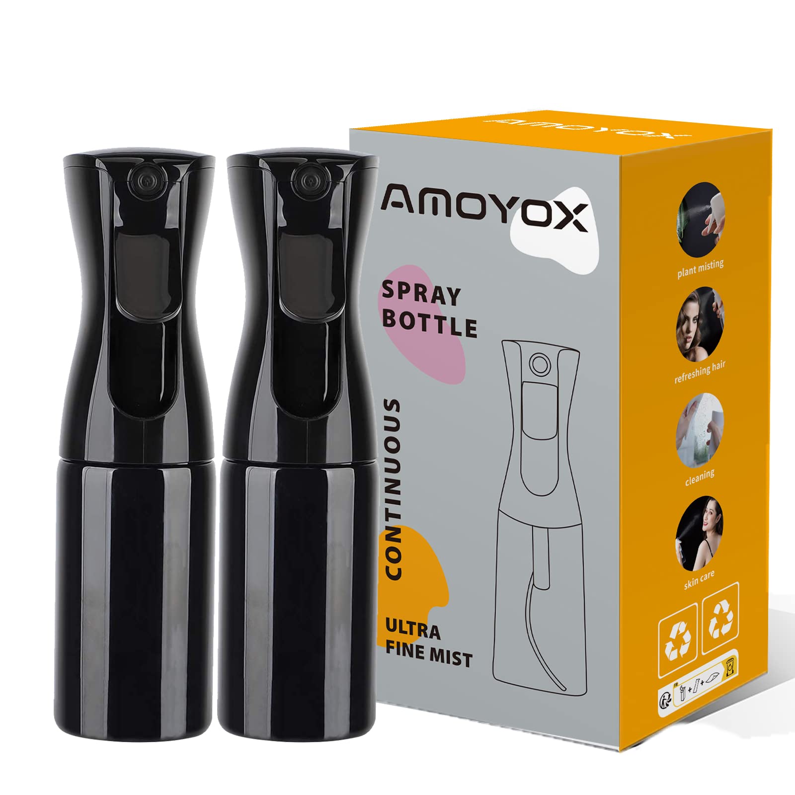 Amazon.co.jp: Blmy 霧吹き 200ml 2個セット スプレーボトル 極細の 