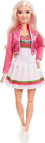 Miniatura 1 de Disney Zombies 2 muñeca Addison Wells 115 pulgadas con atuendo y accesorios de animadora 11 articulaciones flexibles gran regalo para mayores de 5