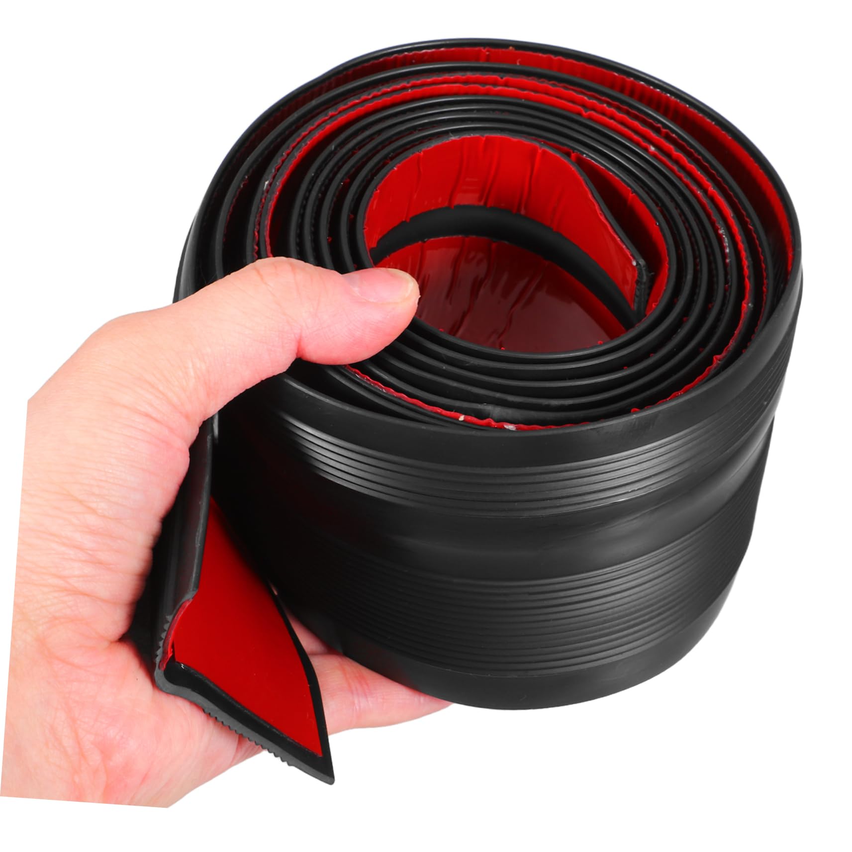 Antirutschaufkleber für Treppen, Schwarz, Pvc, L-förmig, 2m | Selbstklebend, für Stufen Innen, Einfache Montage, Verstellbare Länge, Bodensicherheitsband