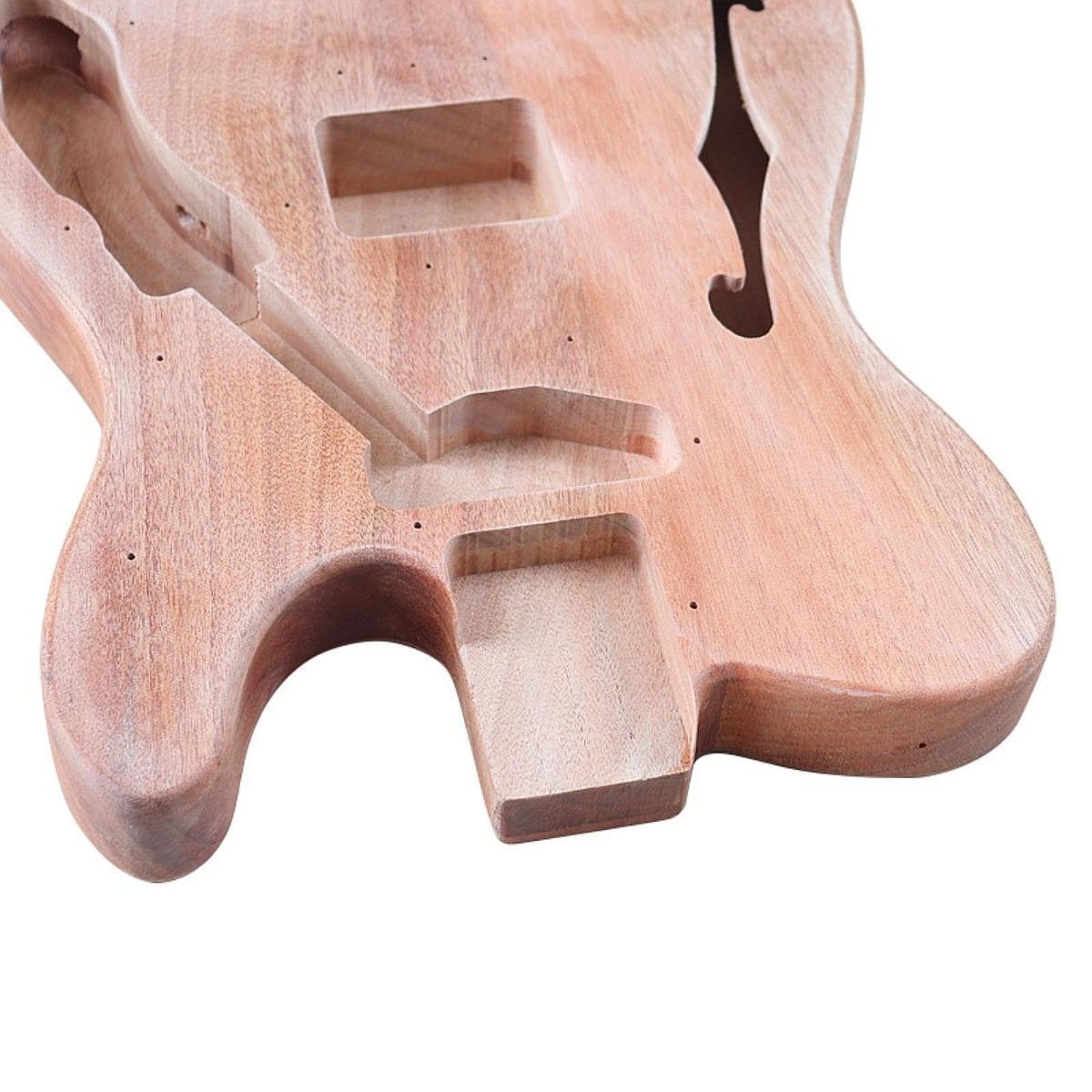 Corpo di chitarra elettrica artigianale non finito, progettato per soddisfare le preferenze di stile esecuzione Per unico con corpo in legno non finito per chitarra elettrica fai da te