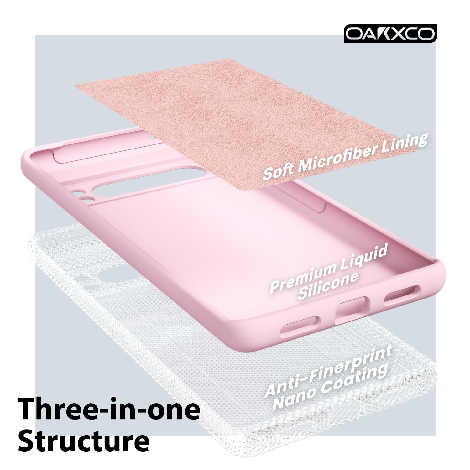 BORYA Silicone Case For Google Pixel 8 Pro, Transparent Soft Silky Very