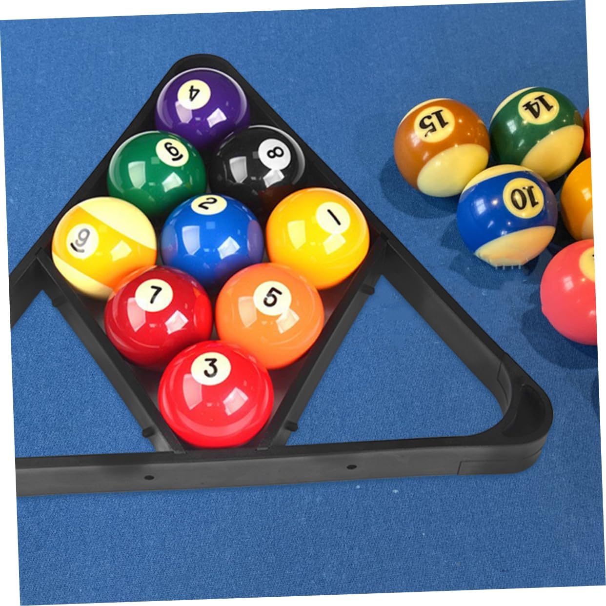 Totority Billiards Pool Accessories Triangle Rack Plastic Billiard Frame for Balls Triangle Rack