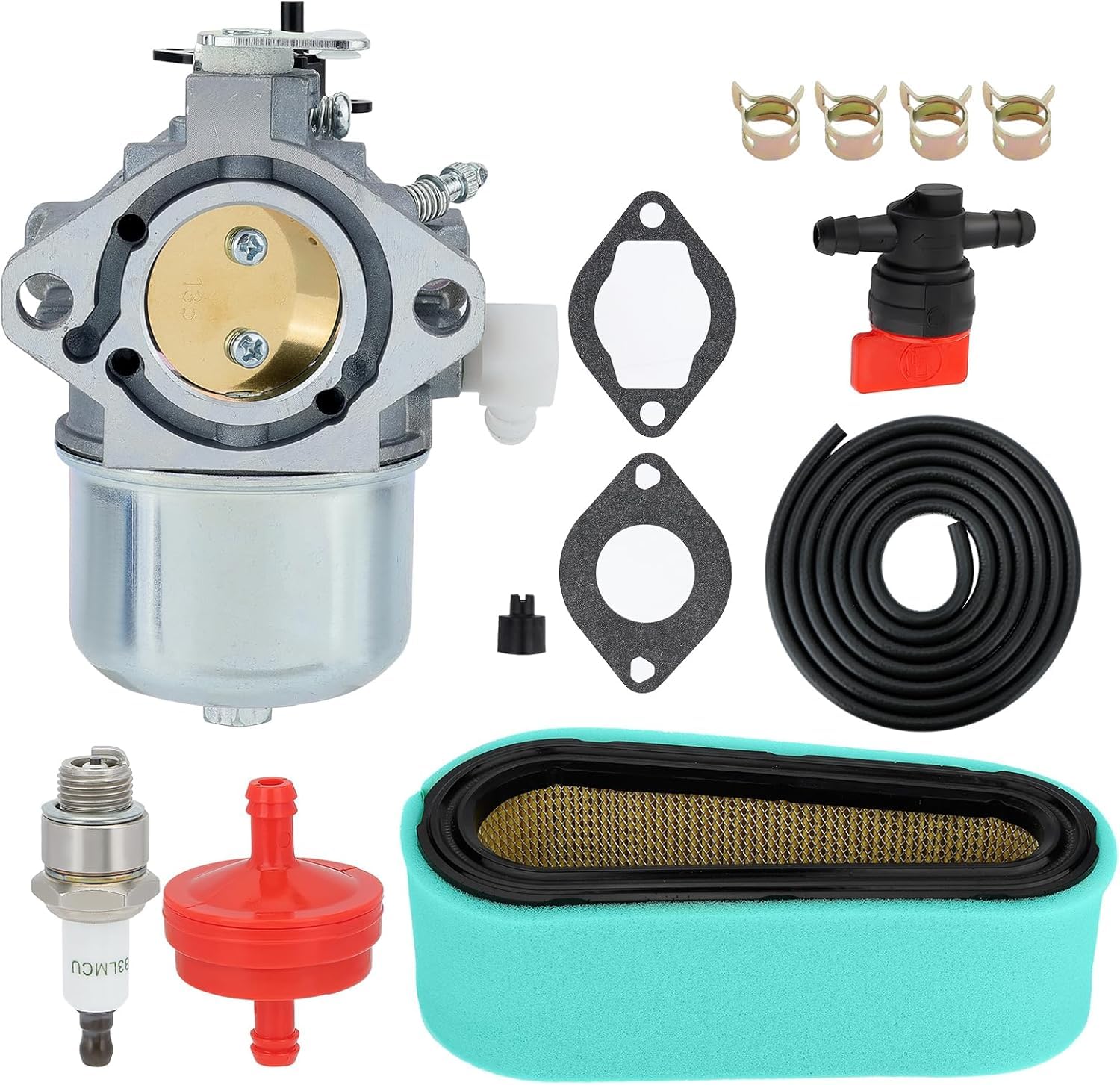 Kit de carburateur de remplacement 699831 pour moteur Briggs & Stratton 28D707 28M707 28R707 289707 28D702 12 12.5 13 HP pour tondeuse à gazon Toro 71301, tracteur de tonte, tondeuse autoportée