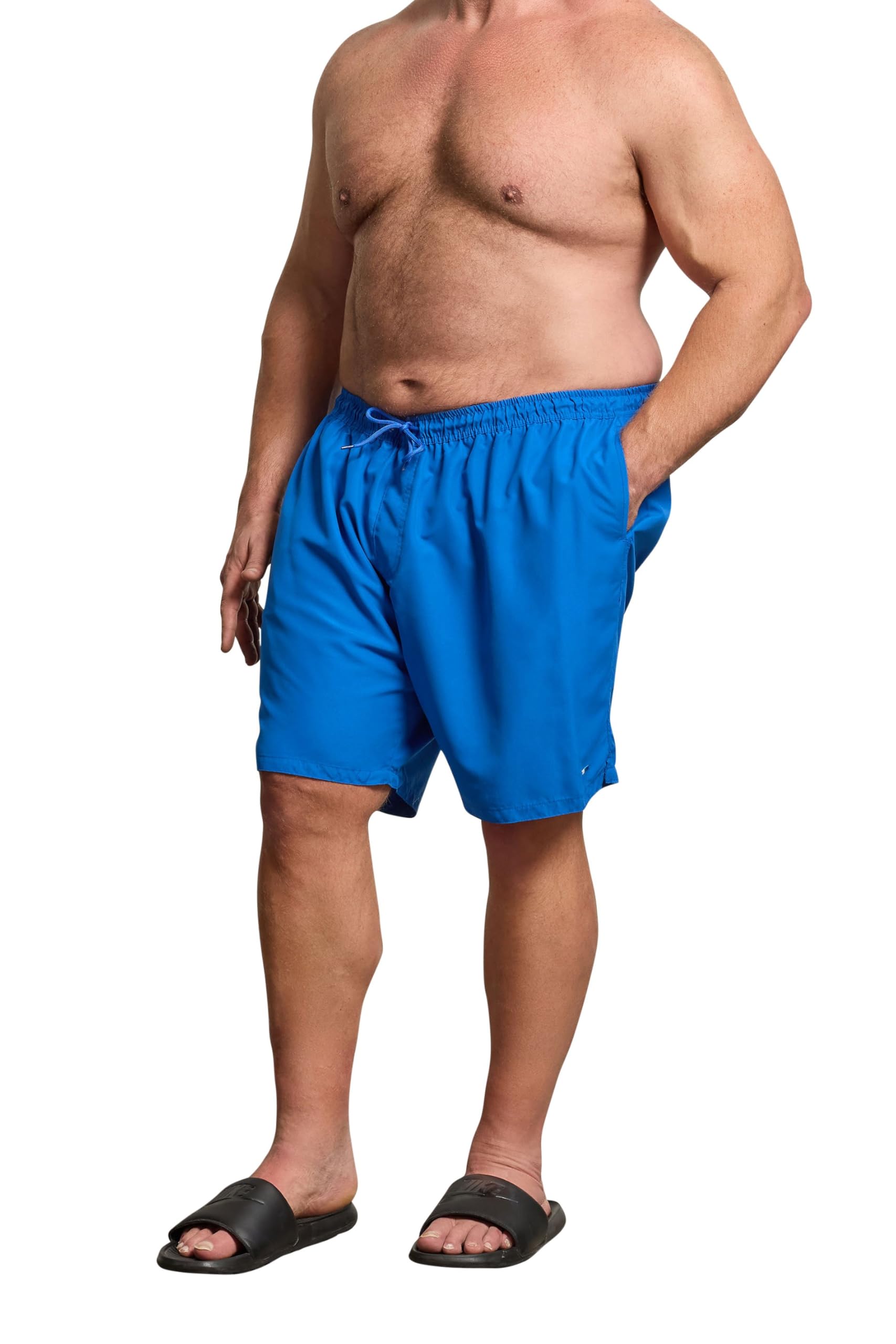 BadRhino Blue Elasticated Swim Shorts - Men's 4XL