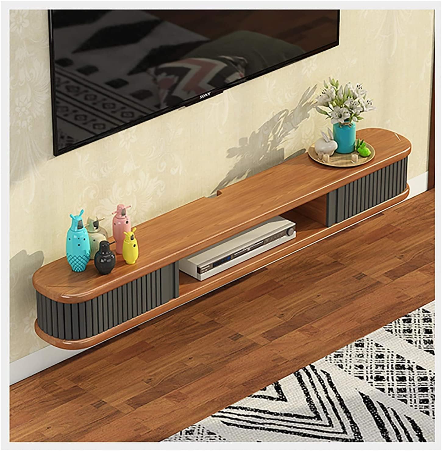 Floating TV Stand Wall Mounted Media Console Modern Wall Mounted Media