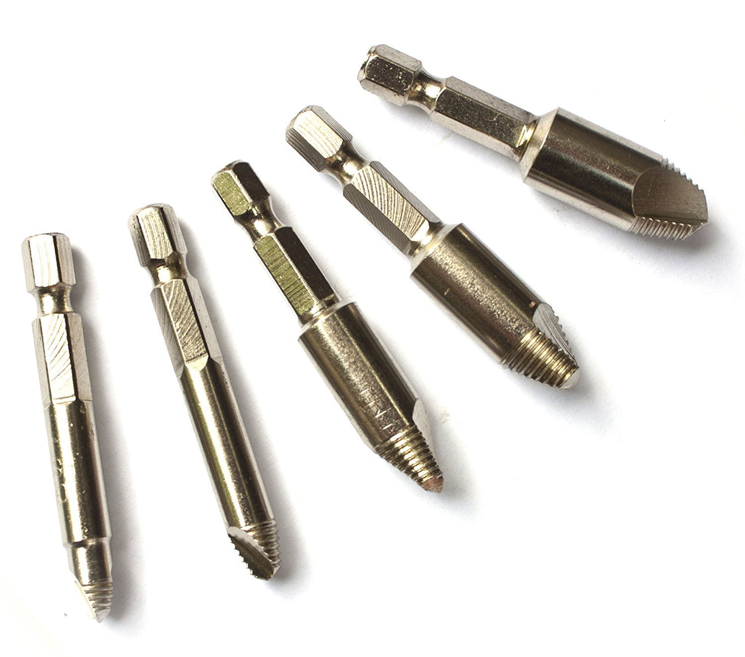 Toolzone 5 Piece Damaged Screw and Drill Bit Remover Set in Storage case