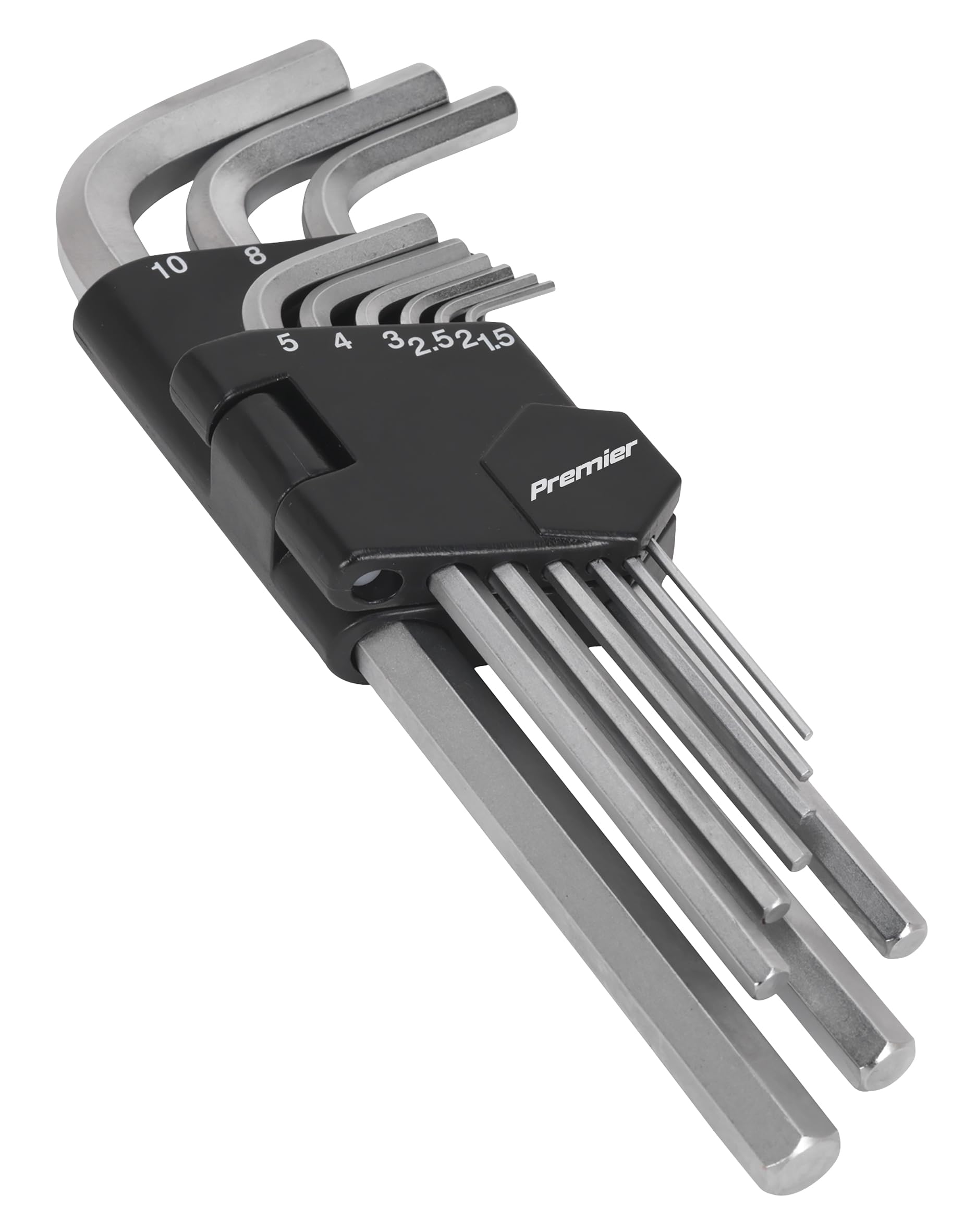 Sealey Hex Key Set 9 Piece Long Metric Professional Hex Bit/Hex Key Set AK7136