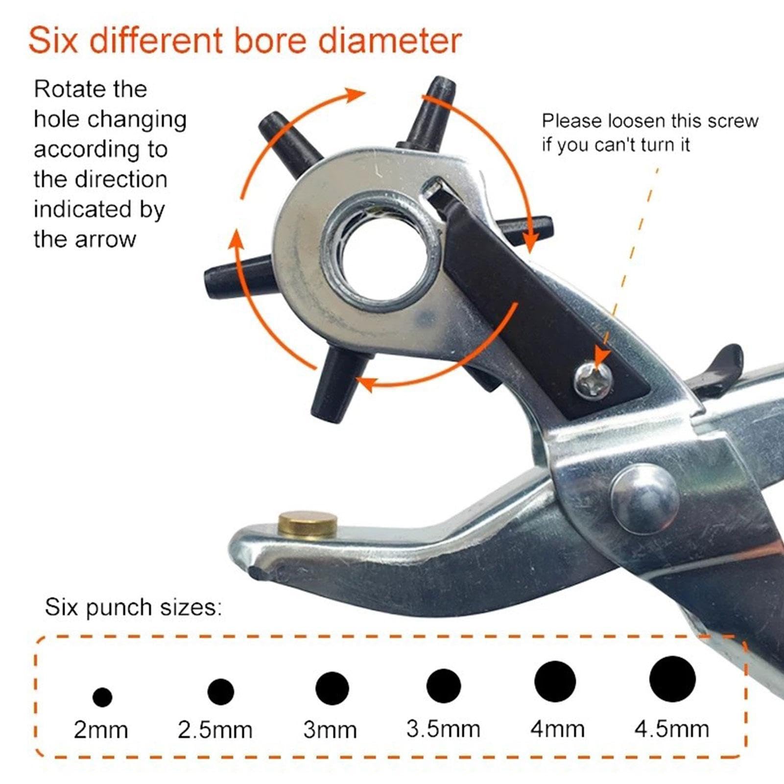 Punzonatrice Per Cintura, In Pelle, Resistente, Perforatrice
