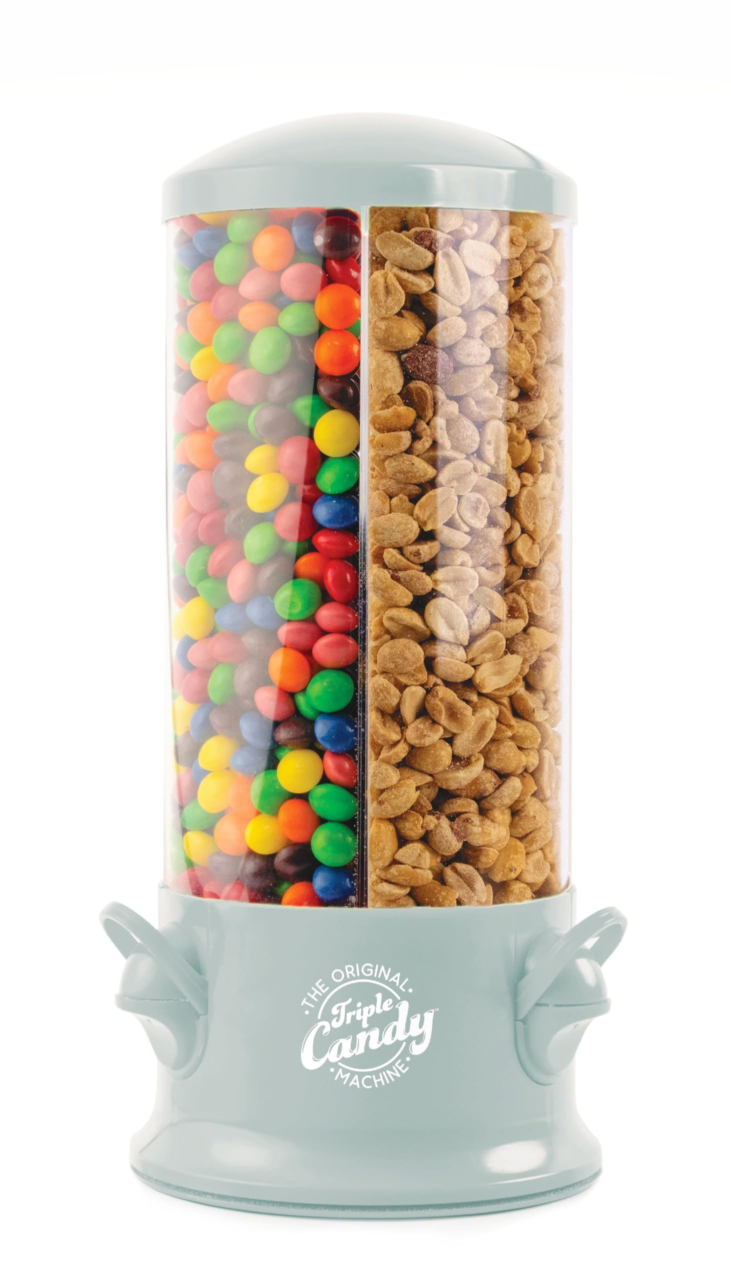 Handy Gourmet Original Triple Candy Machine-Fun Candy & Nut Dispenser-New & Improved (Sage Green), Standard (JB8450SG)