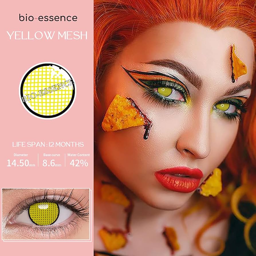 Amazon.co.jp: 1ペアアニメコンタクトレンズ-ハロウィーン