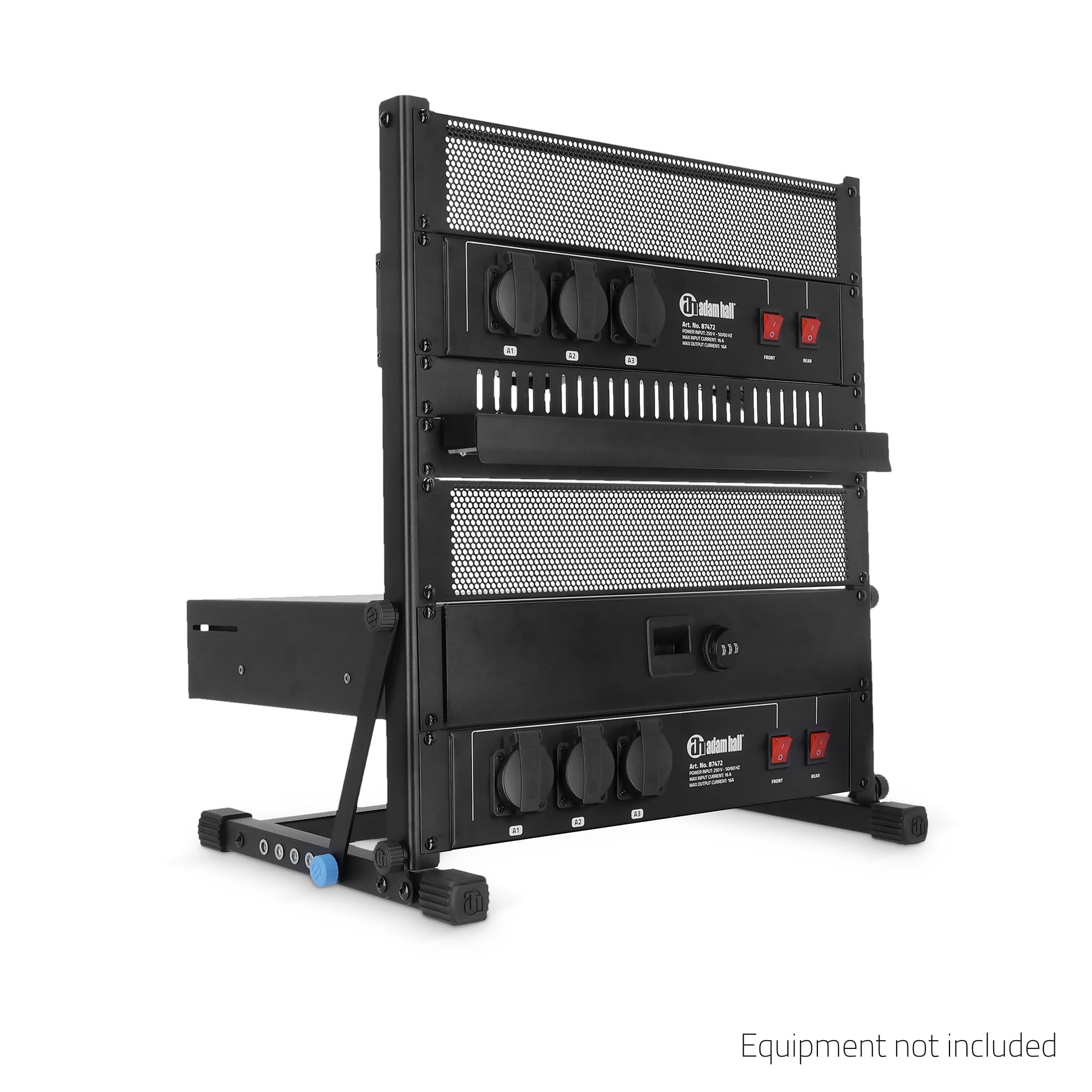 Adam Hall 19'' Parts Rack Stand 12 - Support réglable pour rack 19" 6U, noir