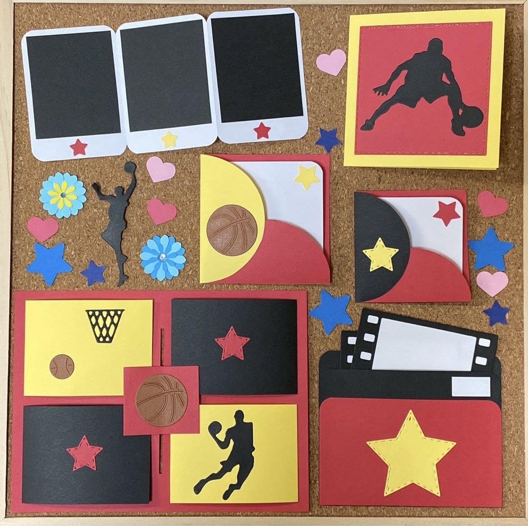 Amazon.co.jp: アルバム 仕掛け パーツ クラフト セット バスケ 15