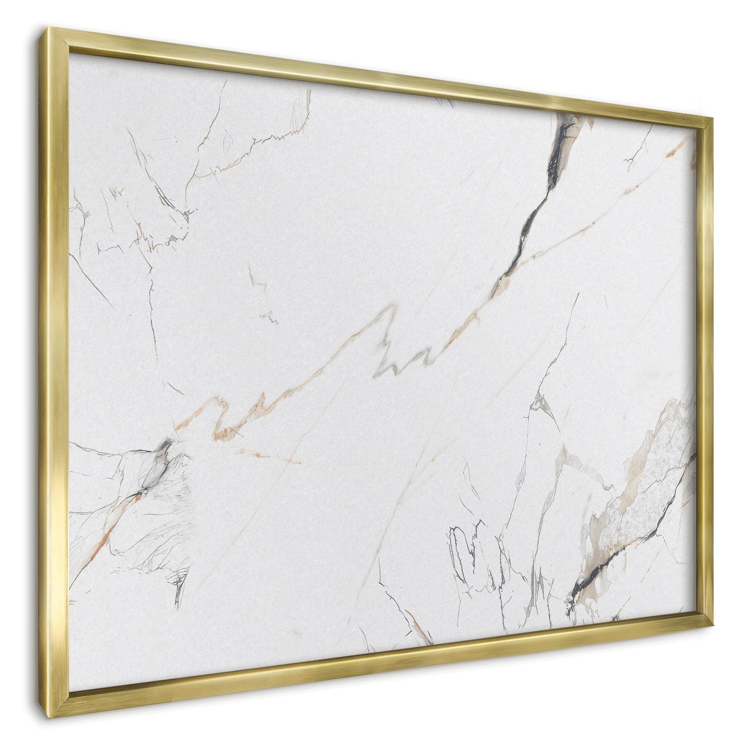 Panel Magnético Informativo 70x50 cm | con Marco Dorado | Elegancia Moderna | Montaje Fácil | Pizarra de Pared | Para Restaurante y Bar | Expositor para Menú, Ofertas del Día