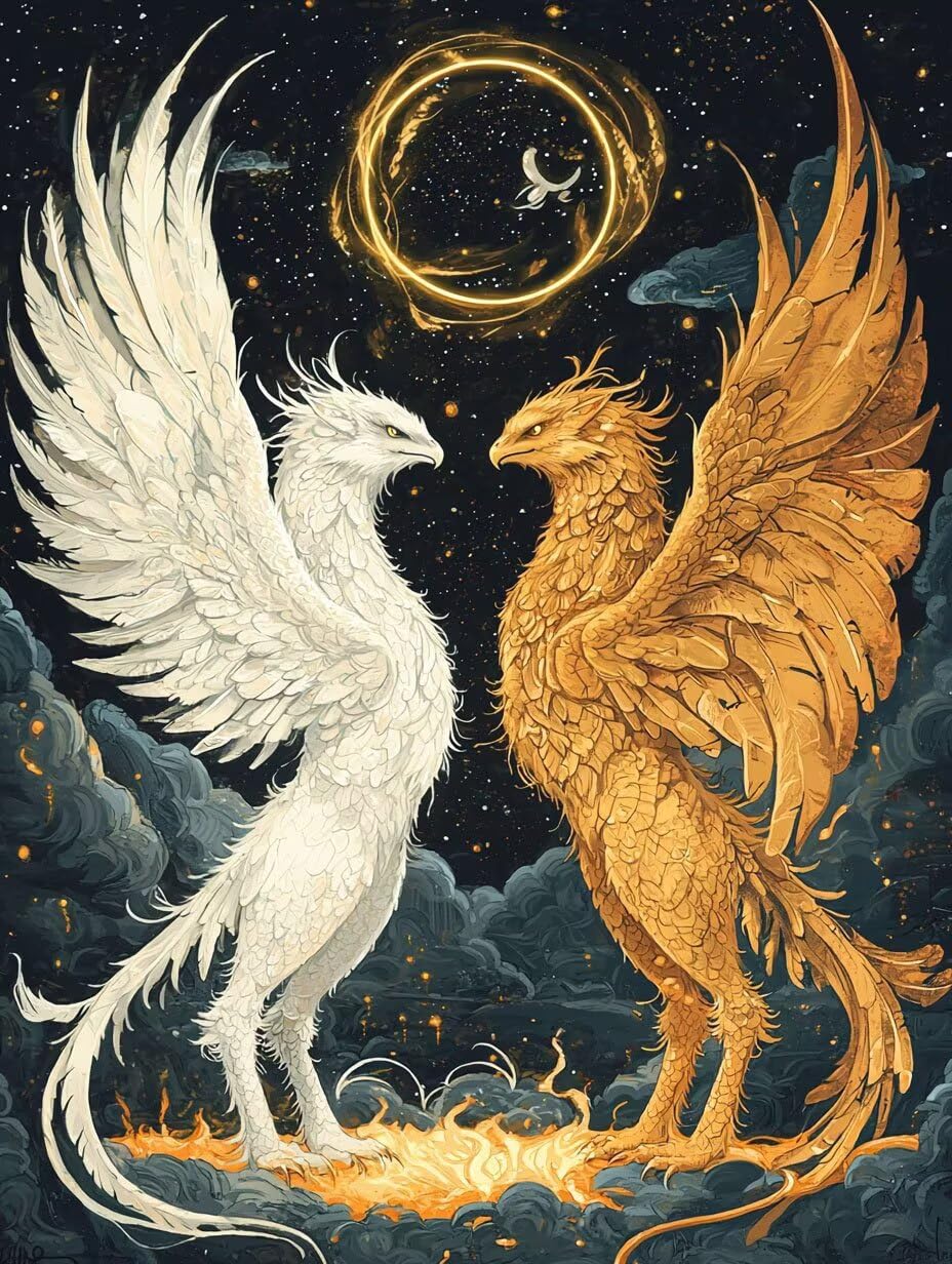5D DIY AnimalPainting Diament, Feniks Diament Malarstwo dla dorosłych Początkujących, Kompletny zestaw diamentów, zestawy sztuki diamentowej Rhinestone Ścieg krzyżykowy Kryształ Malarstwo do Wystrój