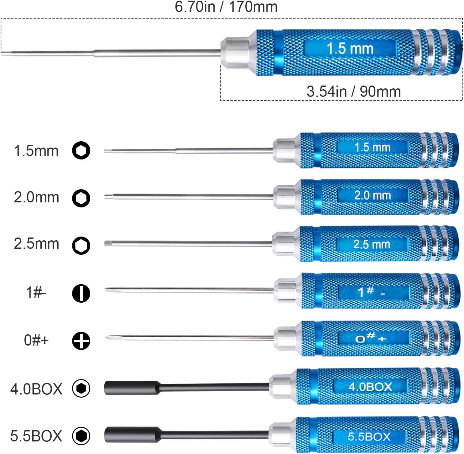 13-in-1 RC Tools Kits Box Set, RC Screw Kit, Hex Phillips Flat Nut Drivers, Pliers, Wrench, Repair Tools Screwdriver Set for Traxxas Arrma Axial Redcat Losi RC Model Car Drone Boat