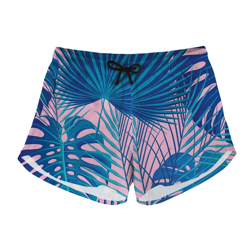 Women Summer Beach Board Shorts with Mesh Lining Swim Trucks-image-29