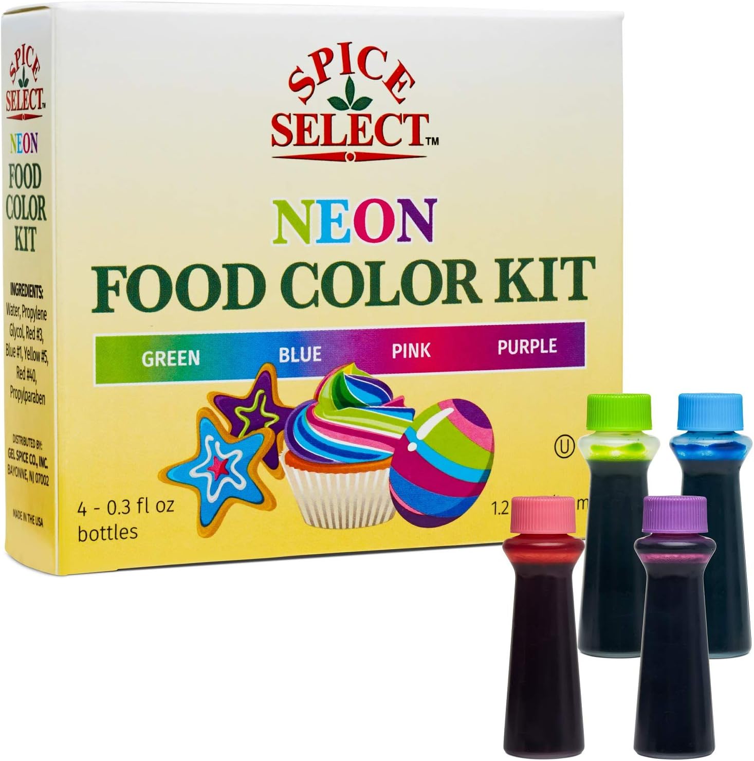 Amazon.com : McCormick Neon Assorted Food Color & Egg Dye, 1 fl oz, 4 ...