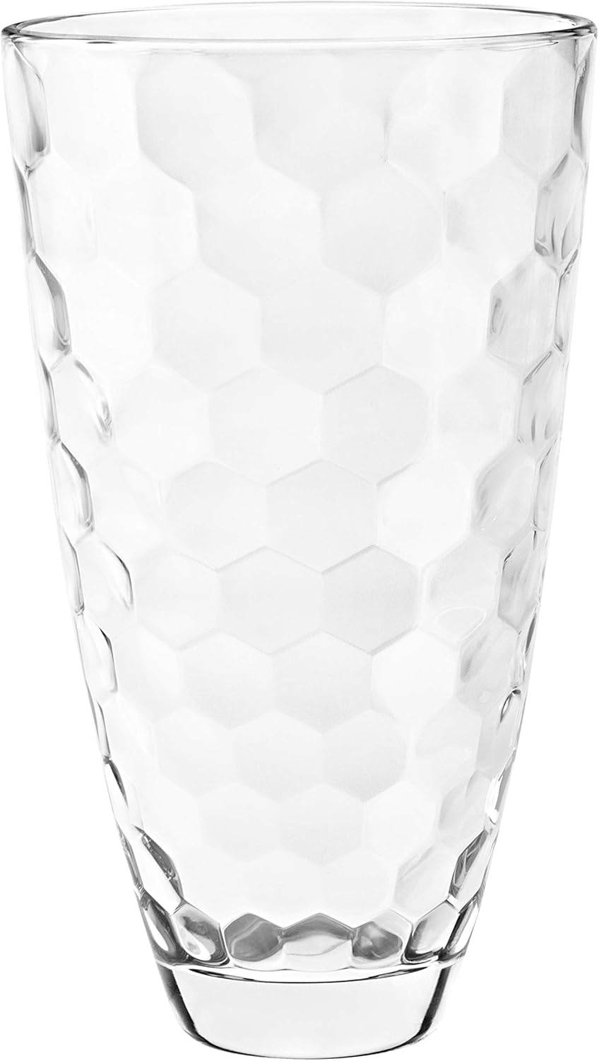 Barski European Glass Designed Vase, 12" H, Made in Europe