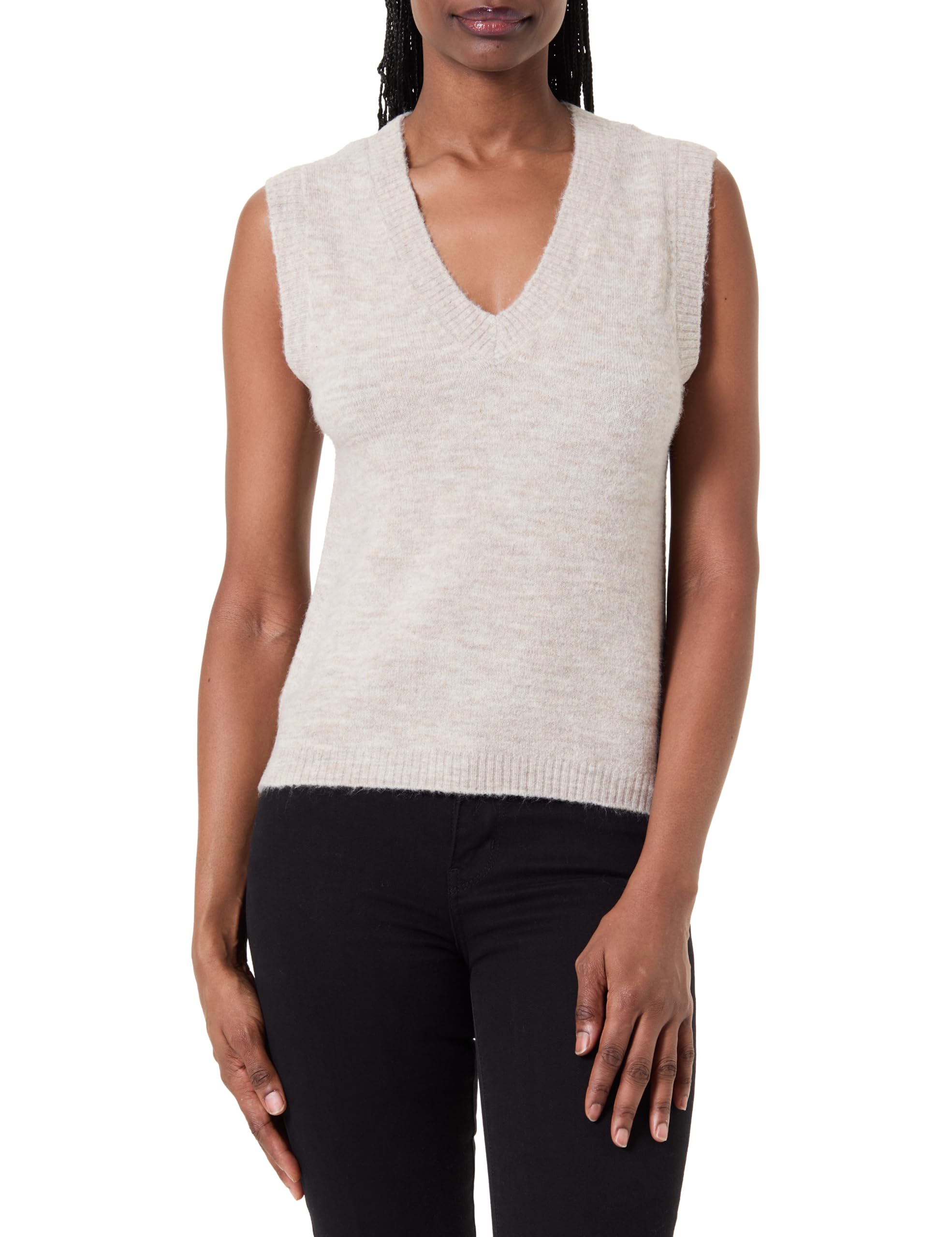 JDY Damen Jdyelanora S/L Vn Vest KNT Jdyelanora S/L Vn Vest KNT (1er Pack)