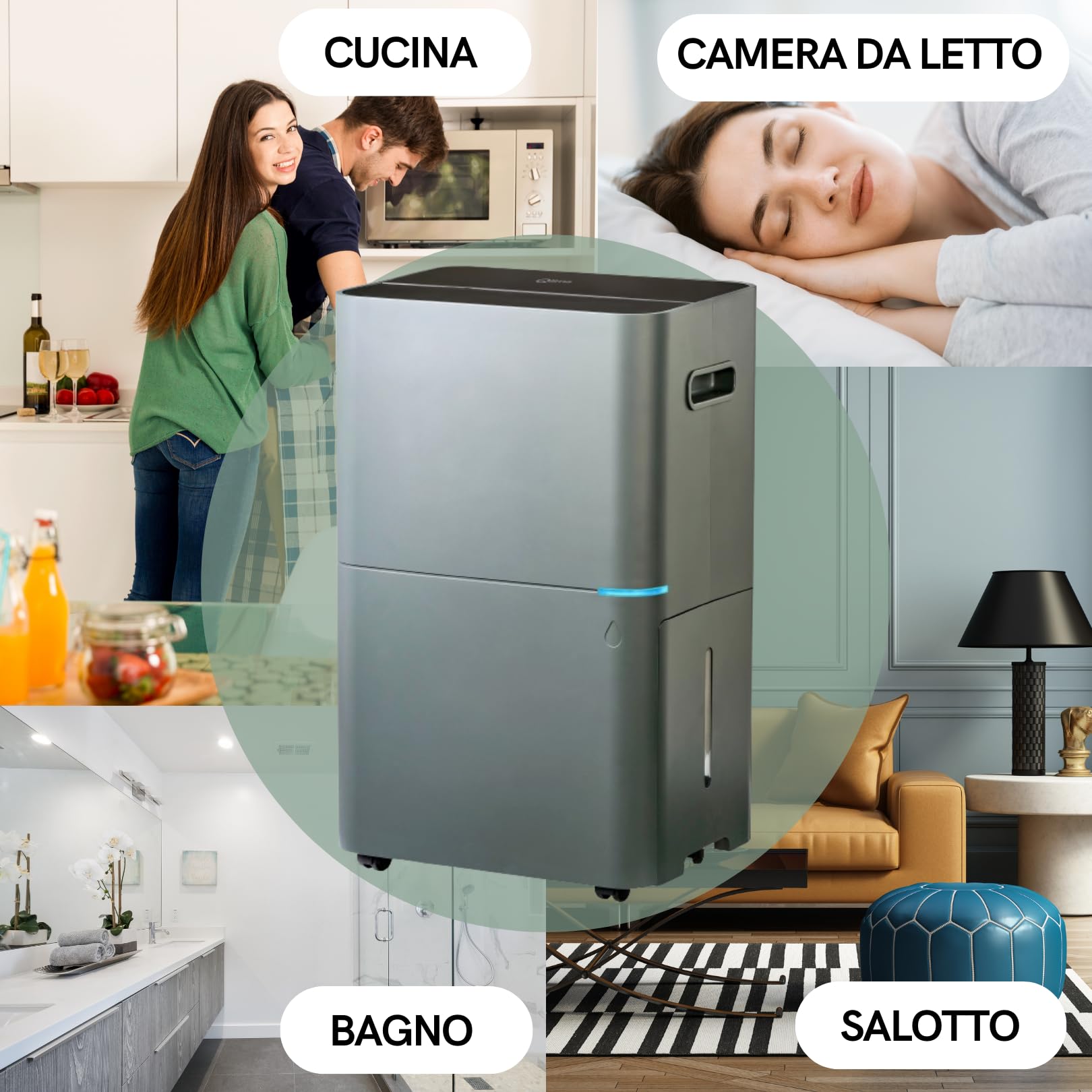Deumidificatore d 812 smart GRIGIO