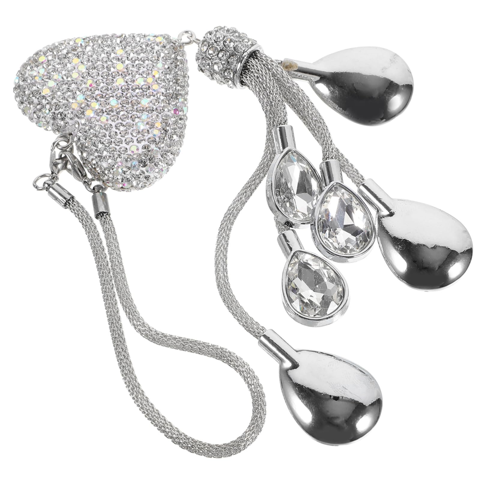 ULTECHNOVO 2St Auto Zubehör rückspiegel anhänger charms anhänger herz autodeko anhänger schmuck -Hängedekoration spiegel hängende Dekoration -Anhänger Plastik Weiß