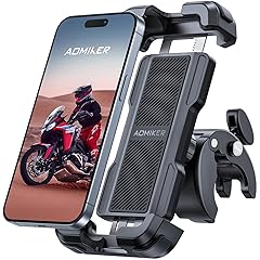 Bike Motorcycle Phone Holder Mount - [2025 Quick Release] Bike Phone Holder Handlebar Clamp, Bicycle Scooter Phone Clip for iPhone 16 15 14 13 12 11 Pro Max Plus Mini, 4.7-6.8" Smartphone