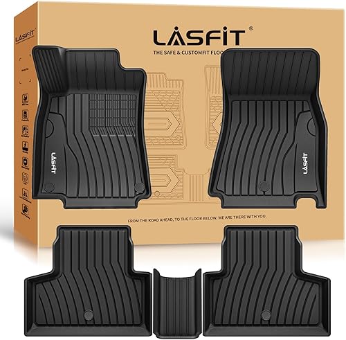 LASFIT Alfombrillas aptas para Mercedes Benz GLB 200 250 35 AMG 2020-2023, revestimientos de automóvil TPE para todo tipo de clima, juego de primera