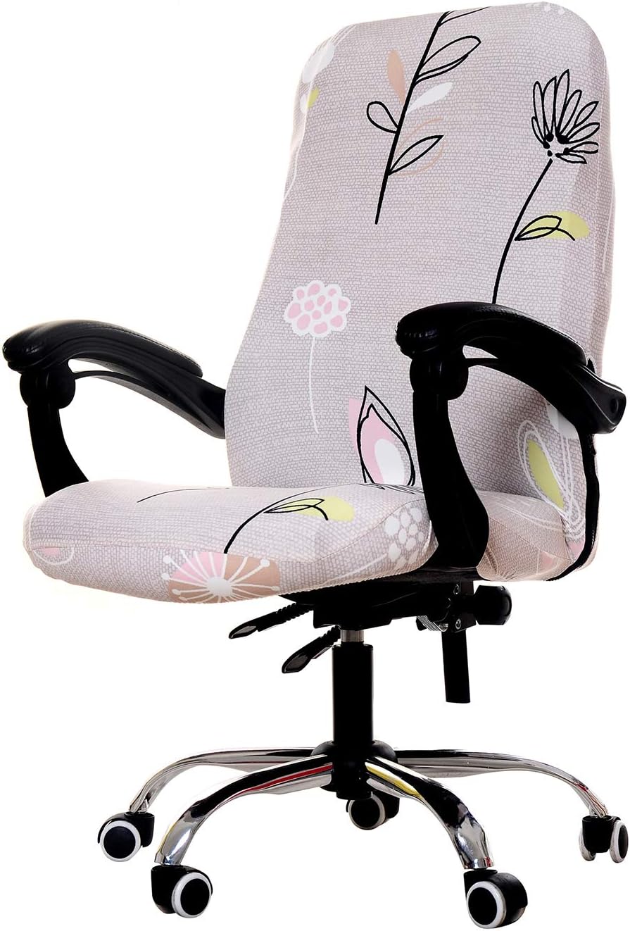 WOMACO Printed Office Chair Covers, Stretch Computer Chair