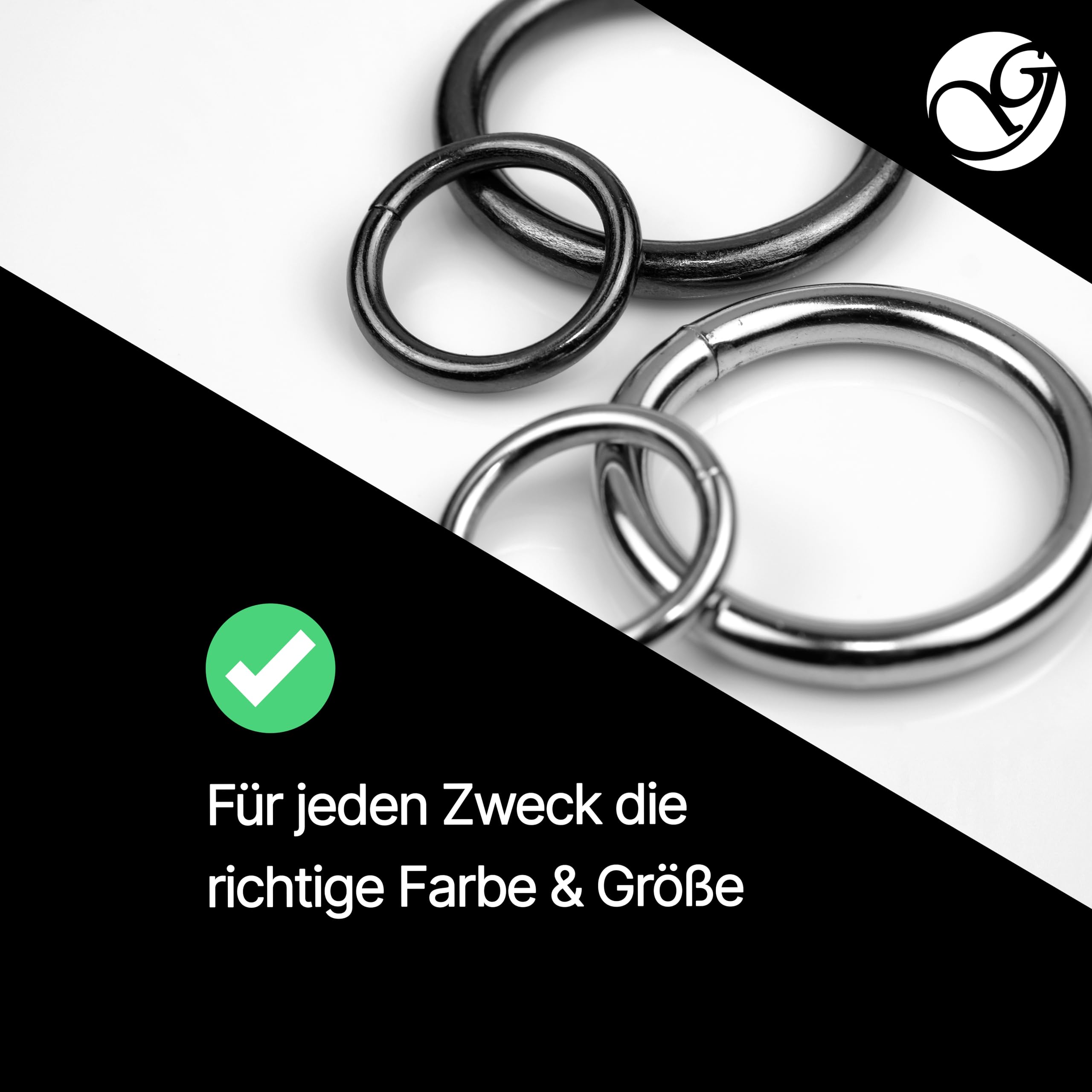 Anelli In Acciaio Inox 304 - 100 Mm X 10 Mm, Per Macramè, Collari Cani, Progetti Fai Da Te - Foto 7