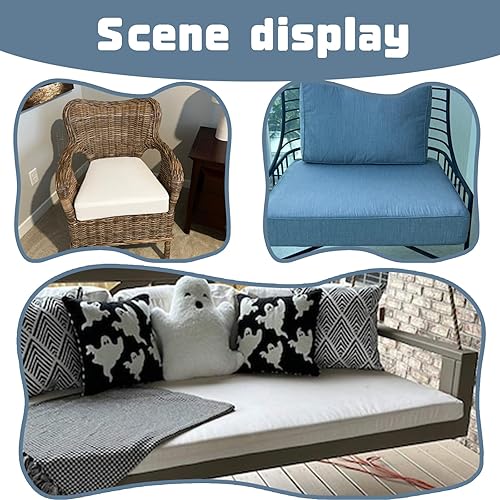 Miniatura 5 de Cojín de banco personalizado, cojines de banco de tamaño personalizado, cojines de banco personalizados para ventana de bahía, cojines de banco