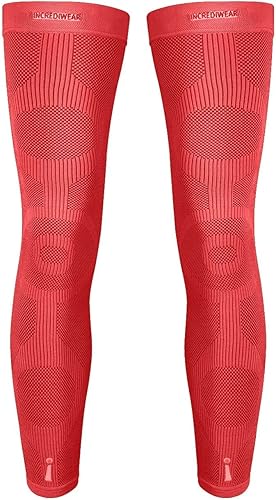 Incrediwear Paquete de 2 mangas de pierna  Manga larga de pierna de longitud completa para aliviar el dolor de piernas y recuperación muscular de