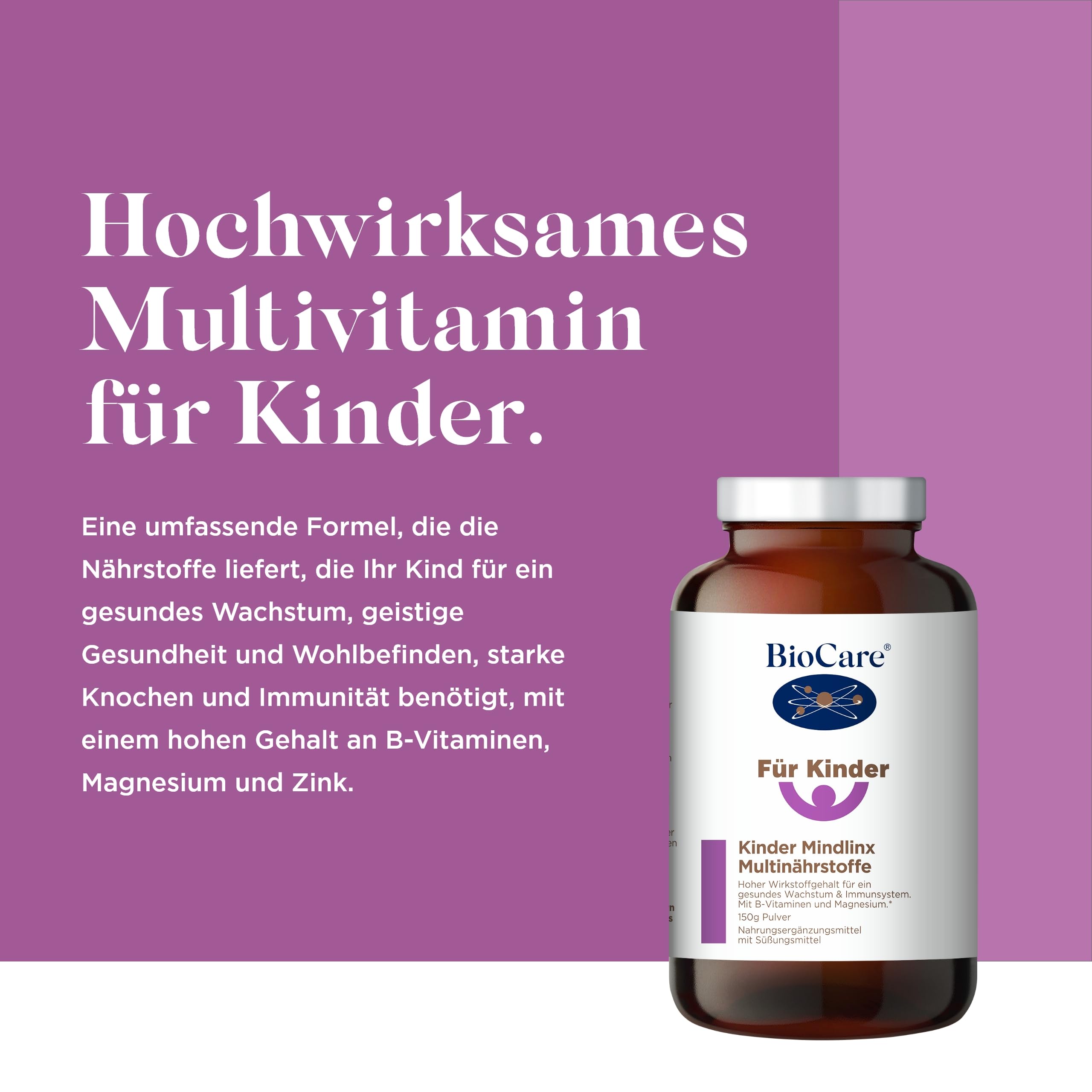 BioCare Mindlinx Multinutrient für Kinder, 150g