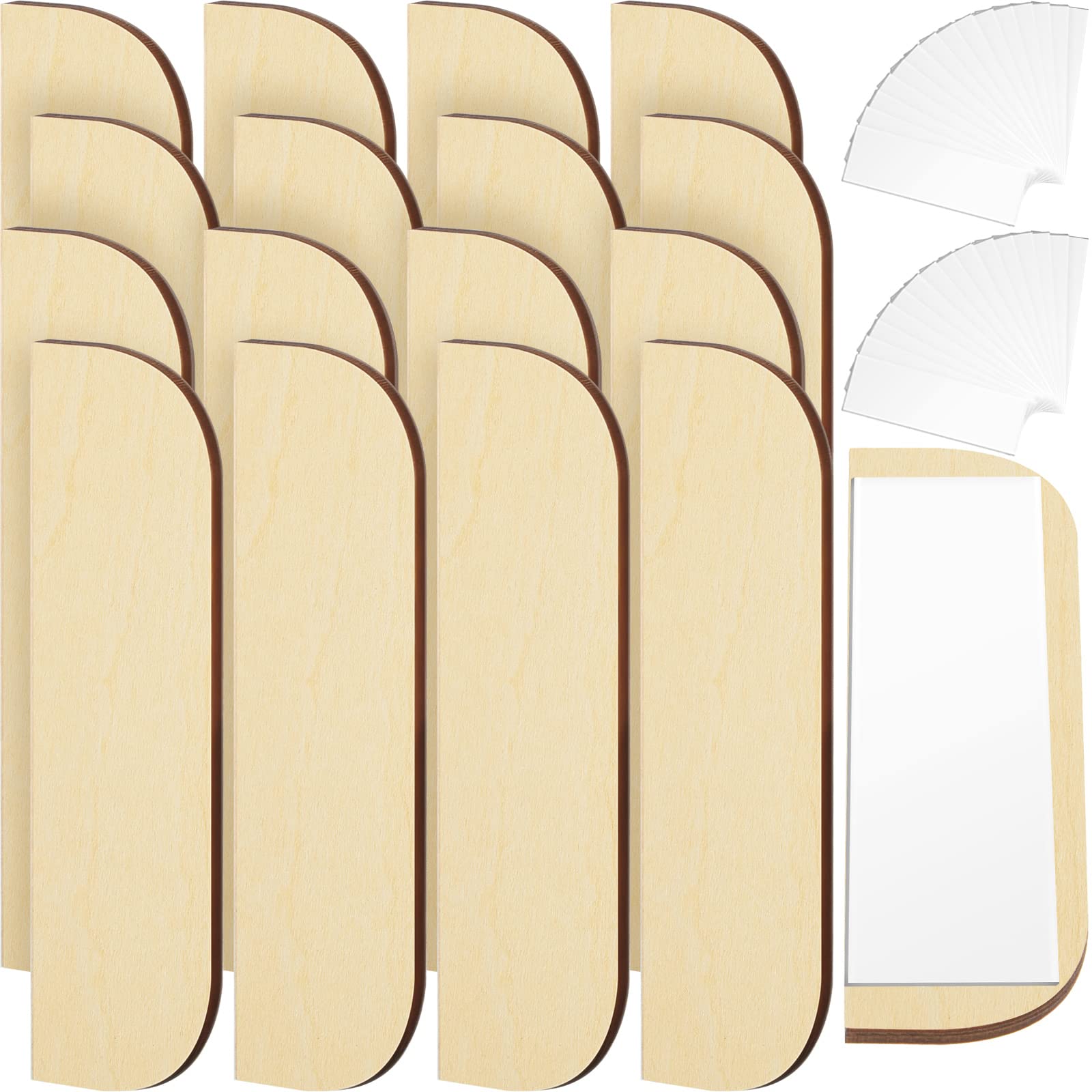Taiyin 16 Pack 3.5 Inch Door Hinge Repair Covers Wooden Plate Hole Filler