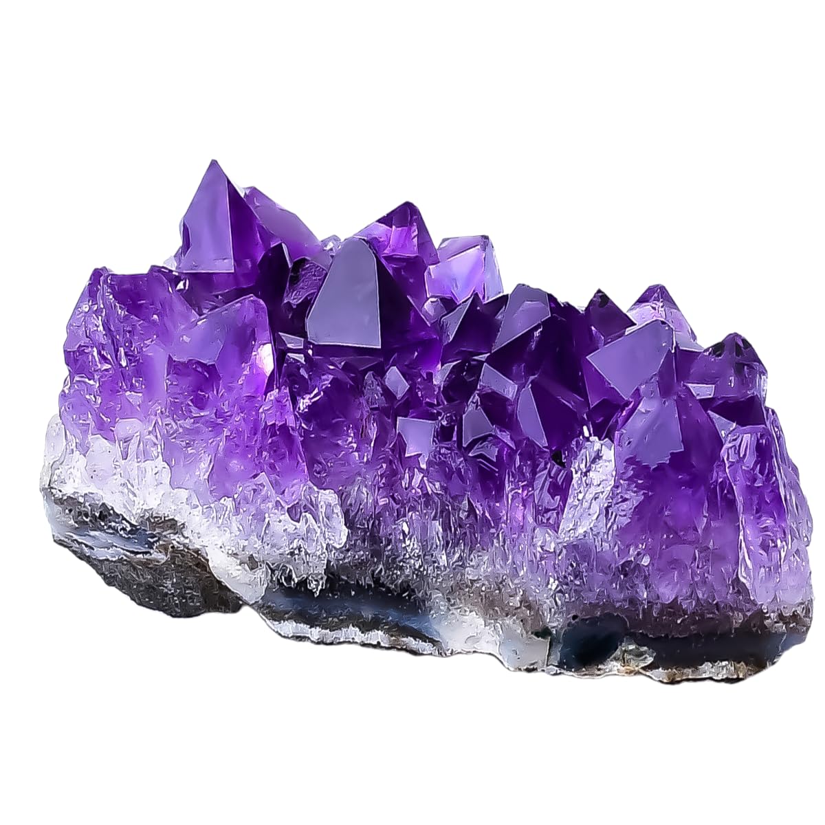 Natural Amethyst Crystal Cluster Healing Stones Raw Amethyst Rock Healing Crystals Energy Balance Reiki Meditation and Spiritual Growth (1Pc 0.07-0.11 LB)