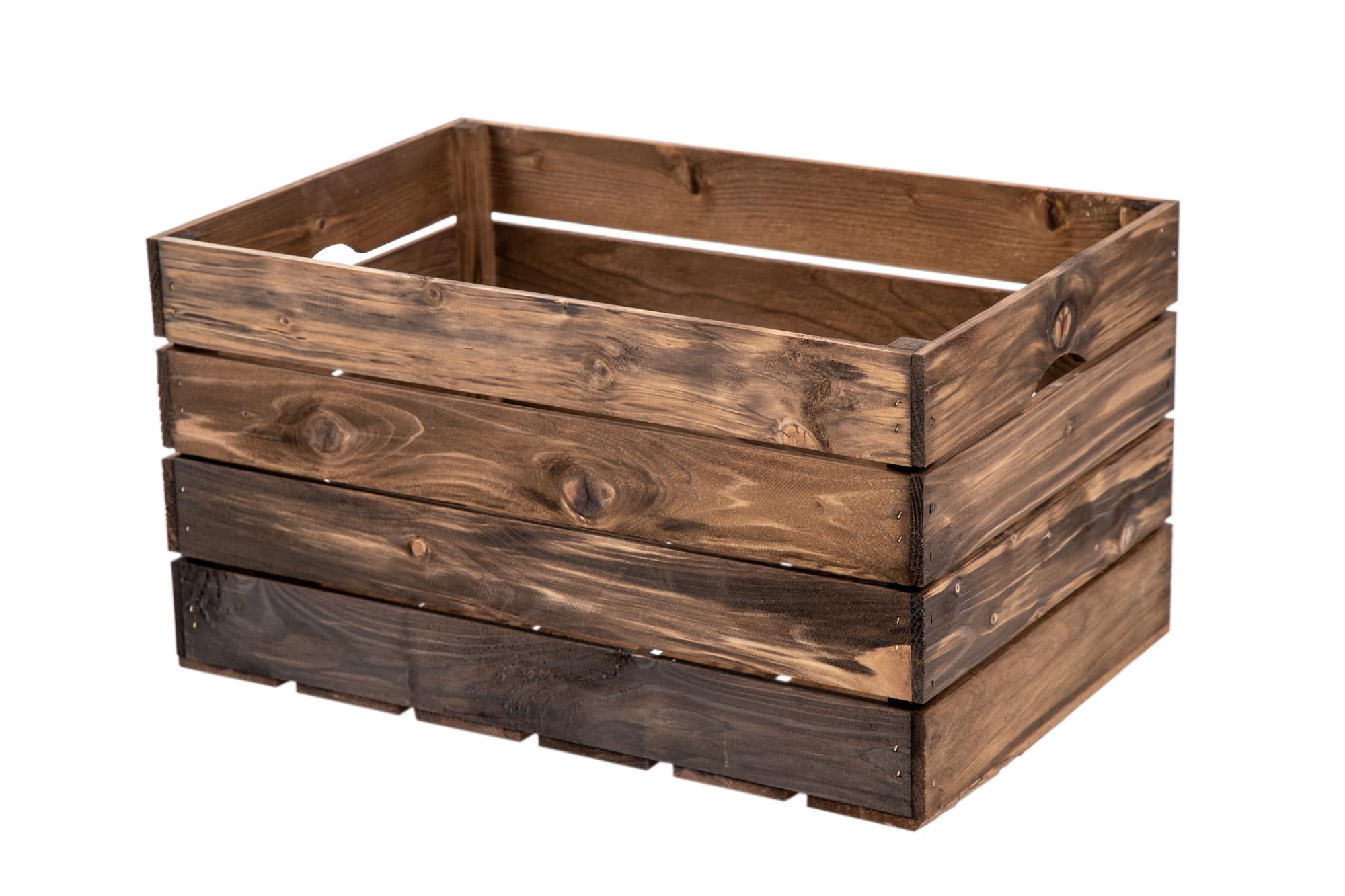 Caisse à fruits Maxi - Teinte foncée - 58 x 38 x 31 cm - Sans planche centrale