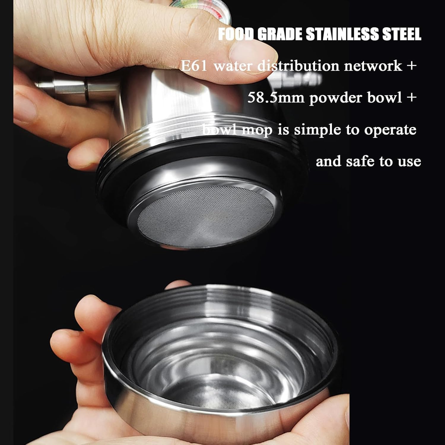 Máquina de café espresso neumática, presión variable de 10 bares, cuenco de polvo de 58,5 mm, escape rápido, perfecta para acampar y viajes al aire libre, el mejor sabor