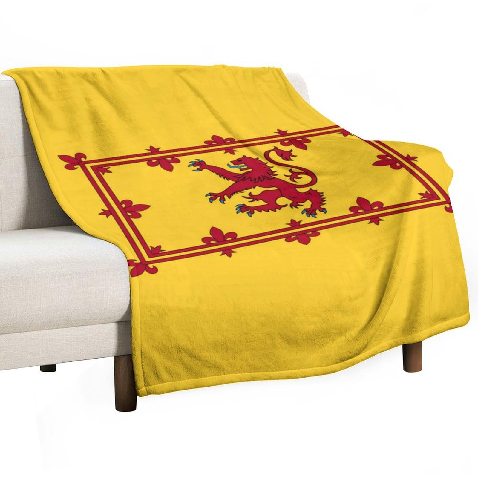 Cgsbngha Style Scotland Flag Flannel Fleece Blanket Lightweight Soft Throw Blankets For Sofa Couch Bed Chair